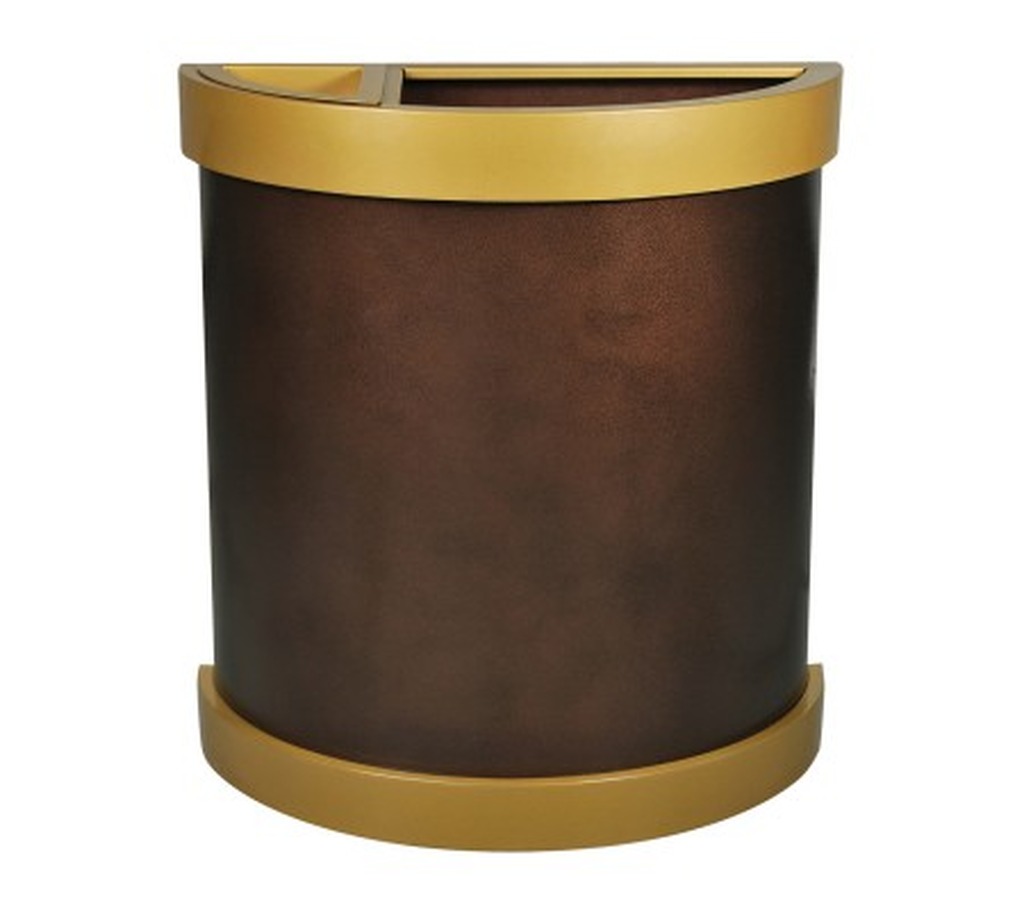 Arena Collection™ Half Round Ash/Trash Receptacle