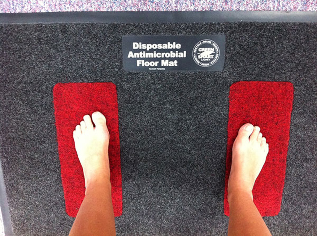 TSA Antimicrobial Disposable Wanding Mat For Secondary Screening - Image 3