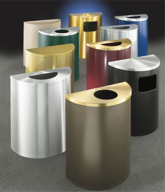 Glaro Half Round "Profile" All Metal Waste