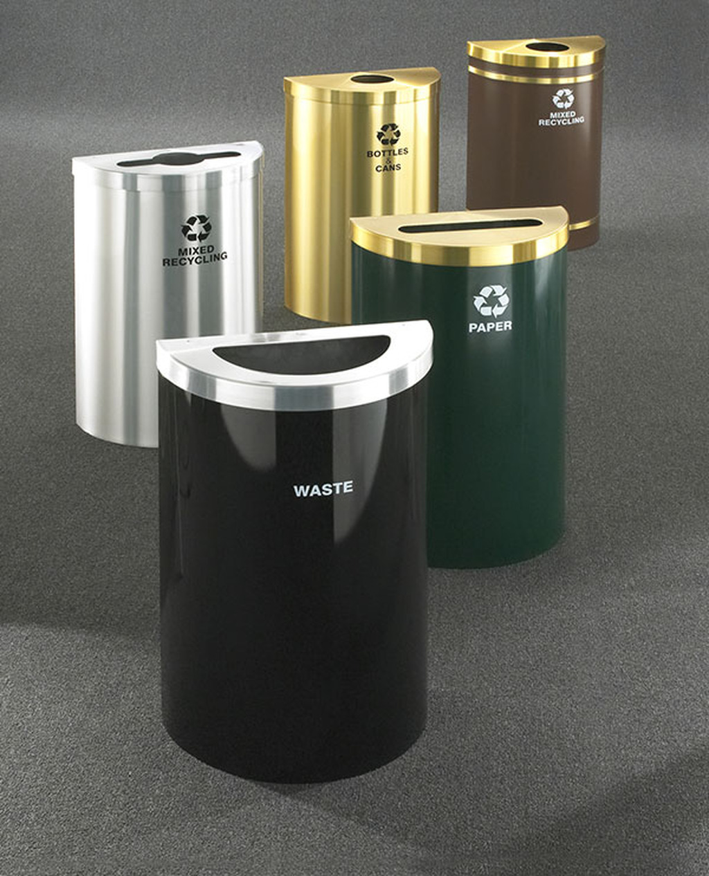 HALF ROUND RECYCLING RECEPTACLES - Image 3